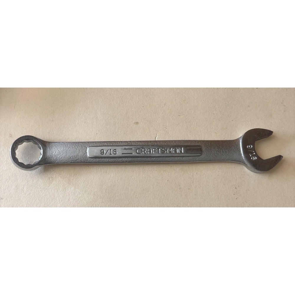 Vintage Craftsman 9/16 inch VV 44696 Combination Wrench 12 Pt Forged Made USA